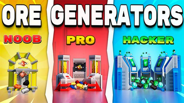 Thumbnail of the Minecraft Bedrock Marketplace product Ore Generators created by Cynosia.