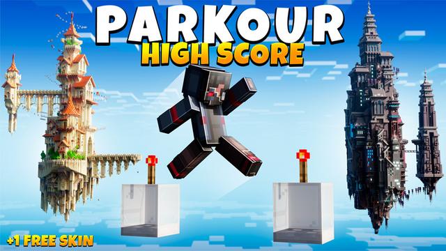 Thumbnail of the Minecraft Bedrock Marketplace product Parkour: High Score created by Cynosia.