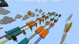 Screenshot of the Minecraft Bedrock Marketplace product Race To The Finish created by Cynosia.