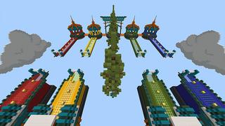 Screenshot of the Minecraft Bedrock Marketplace product Race To The Finish created by Cynosia.