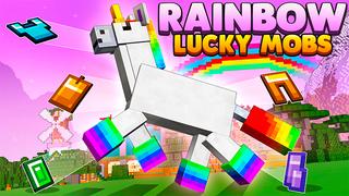 Thumbnail of the Minecraft Bedrock Marketplace product Rainbow Lucky Mobs created by Cynosia.