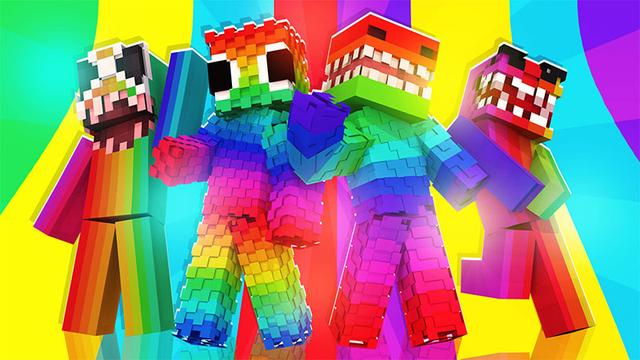 Thumbnail of the Minecraft Bedrock Marketplace product Rainbow Monsters created by Cynosia.