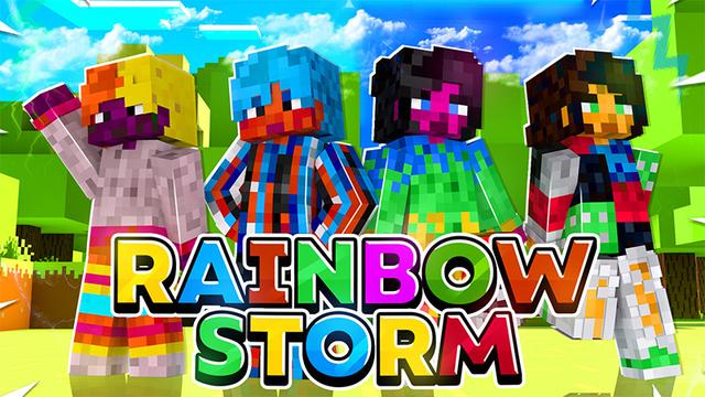 Thumbnail of the Minecraft Bedrock Marketplace product Rainbow Storm created by Cynosia.