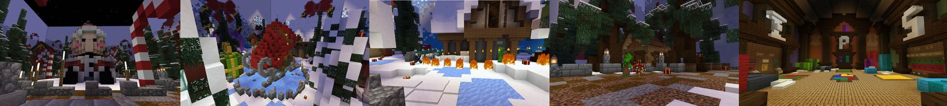 Panorama of the Minecraft Bedrock Marketplace product Santa Stuffer created by Cynosia.