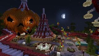 Screenshot of the Minecraft Bedrock Marketplace product Scary Park created by Cynosia.