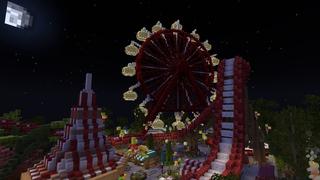Screenshot of the Minecraft Bedrock Marketplace product Scary Park created by Cynosia.