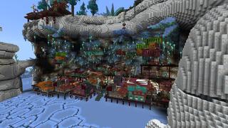 Screenshot of the Minecraft Bedrock Marketplace product Scrap Town created by Cynosia.