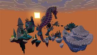 Screenshot of the Minecraft Bedrock Marketplace product Seahorse Skyblock created by Cynosia.