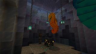 Screenshot of the Minecraft Bedrock Marketplace product Seahorse Skyblock created by Cynosia.