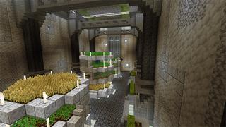Screenshot of the Minecraft Bedrock Marketplace product Secret UFO Base created by Cynosia.
