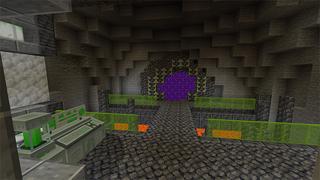 Screenshot of the Minecraft Bedrock Marketplace product Secret UFO Base created by Cynosia.