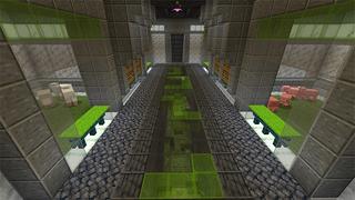 Screenshot of the Minecraft Bedrock Marketplace product Secret UFO Base created by Cynosia.