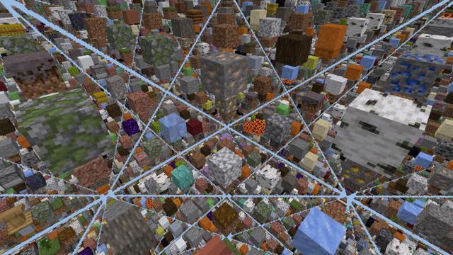 Screenshot of the Minecraft Bedrock Marketplace product Sky Grid: Dungeons created by Cynosia.