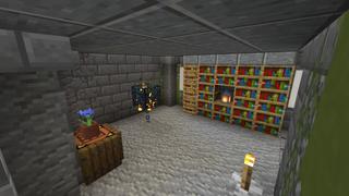 Screenshot of the Minecraft Bedrock Marketplace product Sky Grid: Dungeons created by Cynosia.