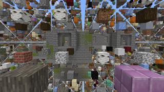 Screenshot of the Minecraft Bedrock Marketplace product Sky Grid: Dungeons created by Cynosia.