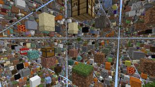 Screenshot of the Minecraft Bedrock Marketplace product Sky Grid: Dungeons created by Cynosia.