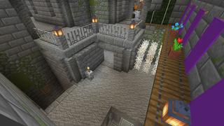 Screenshot of the Minecraft Bedrock Marketplace product Sky Grid: Dungeons created by Cynosia.