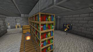 Screenshot of the Minecraft Bedrock Marketplace product Sky Grid: Dungeons created by Cynosia.