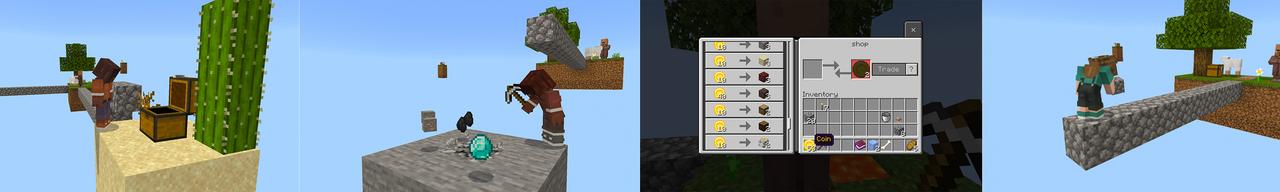 Panorama of the Minecraft Bedrock Marketplace product Skyblock Vanilla created by Cynosia.