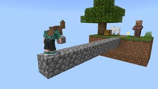 Screenshot of the Minecraft Bedrock Marketplace product Skyblock Vanilla created by Cynosia.