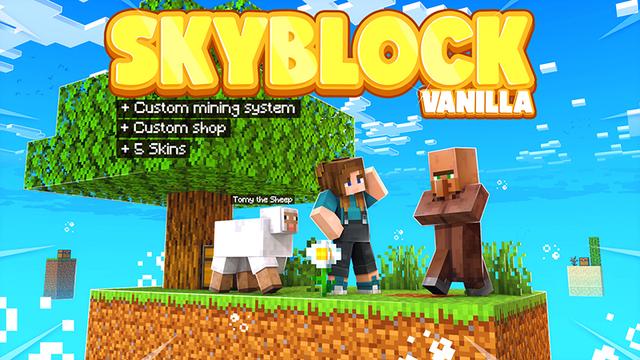 Thumbnail of the Minecraft Bedrock Marketplace product Skyblock Vanilla created by Cynosia.