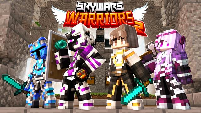 Thumbnail of the Minecraft Bedrock Marketplace product SkyWars Warriors 2! created by Cynosia.