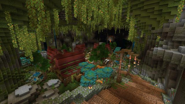Screenshot of the Minecraft Bedrock Marketplace product The Cracked Forest created by Cynosia.