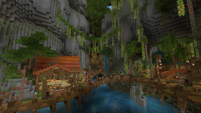 Screenshot of the Minecraft Bedrock Marketplace product The Cracked Forest created by Cynosia.