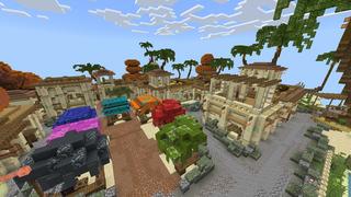 Screenshot of the Minecraft Bedrock Marketplace product The Oasis Paradise created by Cynosia.