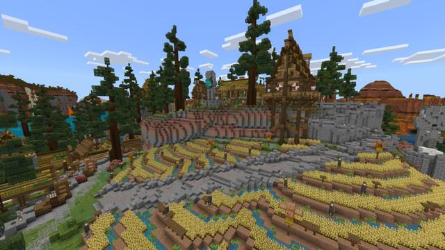 Screenshot of the Minecraft Bedrock Marketplace product Vikings Village created by Cynosia.