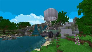 Screenshot of the Minecraft Bedrock Marketplace product Airdrop created by Cypress Games.