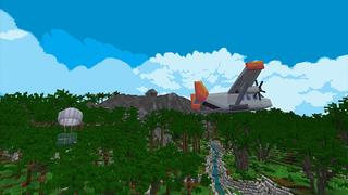 Screenshot of the Minecraft Bedrock Marketplace product Airdrop created by Cypress Games.