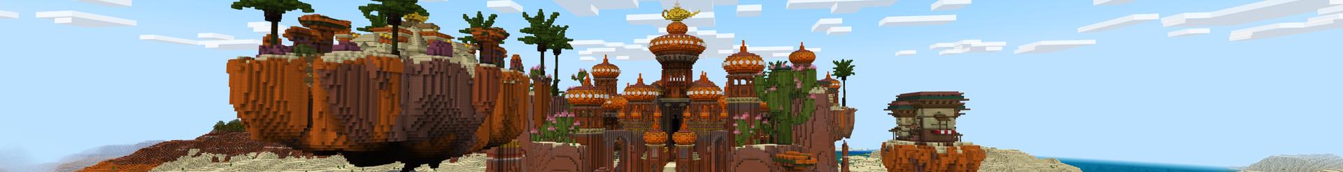 Panorama of the Minecraft Bedrock Marketplace product Aladdin's Magic Carpet created by Cypress Games.