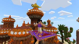 Screenshot of the Minecraft Bedrock Marketplace product Aladdin's Magic Carpet created by Cypress Games.