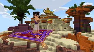 Screenshot of the Minecraft Bedrock Marketplace product Aladdin's Magic Carpet created by Cypress Games.