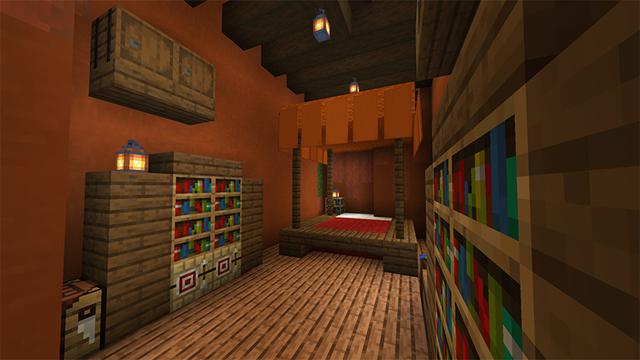 Screenshot of the Minecraft Bedrock Marketplace product Aladdin's Magic Carpet created by Cypress Games.