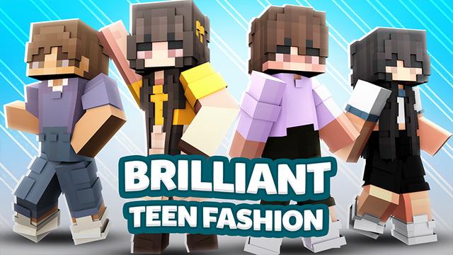 Thumbnail of the Minecraft Bedrock Marketplace product Brilliant Teen Fashion created by Cypress Games.