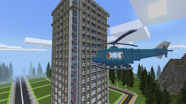 Screenshot of the Minecraft Bedrock Marketplace product Craftable Modern City created by Cypress Games.