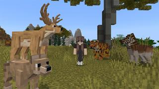 Screenshot of the Minecraft Bedrock Marketplace product Extinct Animals created by Cypress Games.