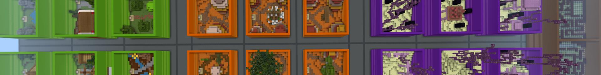 Panorama of the Minecraft Bedrock Marketplace product Find The Button created by Cypress Games.