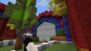 Screenshot of the Minecraft Bedrock Marketplace product Find The Button created by Cypress Games.