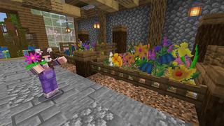 Screenshot of the Minecraft Bedrock Marketplace product Flowers created by Cypress Games.