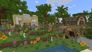 Screenshot of the Minecraft Bedrock Marketplace product Flowers created by Cypress Games.