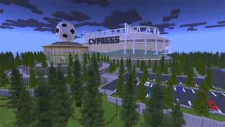 Screenshot of the Minecraft Bedrock Marketplace product Football Match created by Cypress Games.