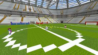 Screenshot of the Minecraft Bedrock Marketplace product Football Match created by Cypress Games.