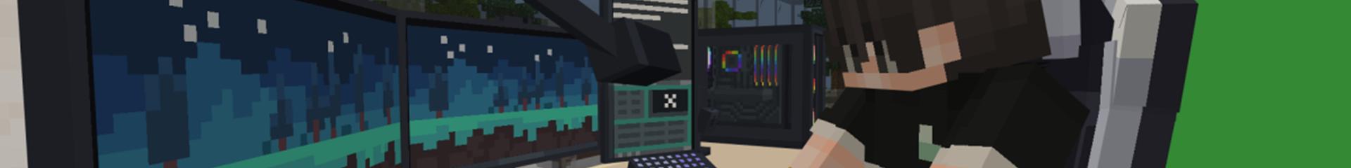 Panorama of the Minecraft Bedrock Marketplace product Furniture: Gaming House 2 created by Cypress Games.