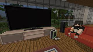 Screenshot of the Minecraft Bedrock Marketplace product Furniture: Gaming House 2 created by Cypress Games.