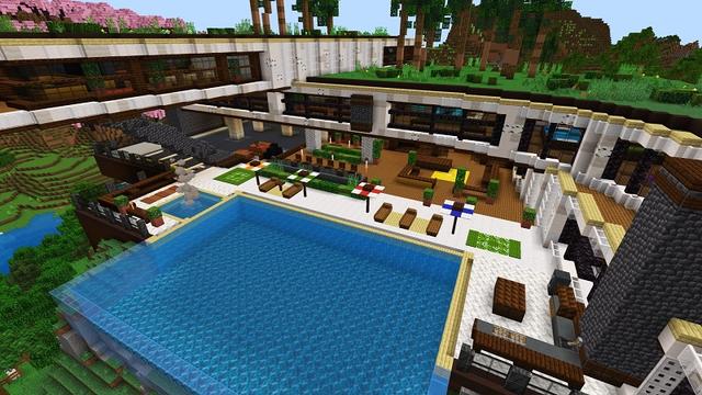 Screenshot of the Minecraft Bedrock Marketplace product Hill Mansion created by Cypress Games.