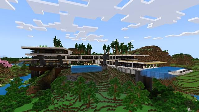 Screenshot of the Minecraft Bedrock Marketplace product Hill Mansion created by Cypress Games.