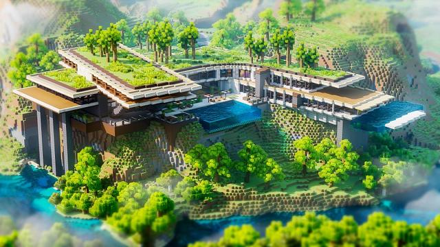 Thumbnail of the Minecraft Bedrock Marketplace product Hill Mansion created by Cypress Games.